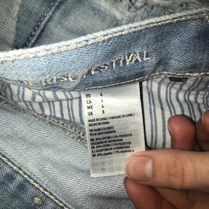 AEO Light-wash Shorts